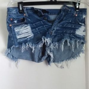 Forever 21 distressed shorts